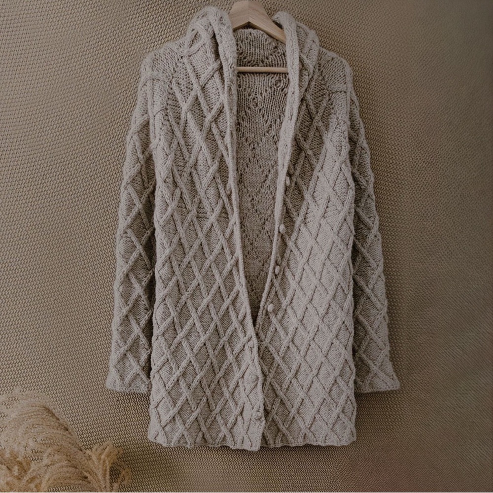 Cozy Knit Hooded Cardigan - Picture 2 of 10